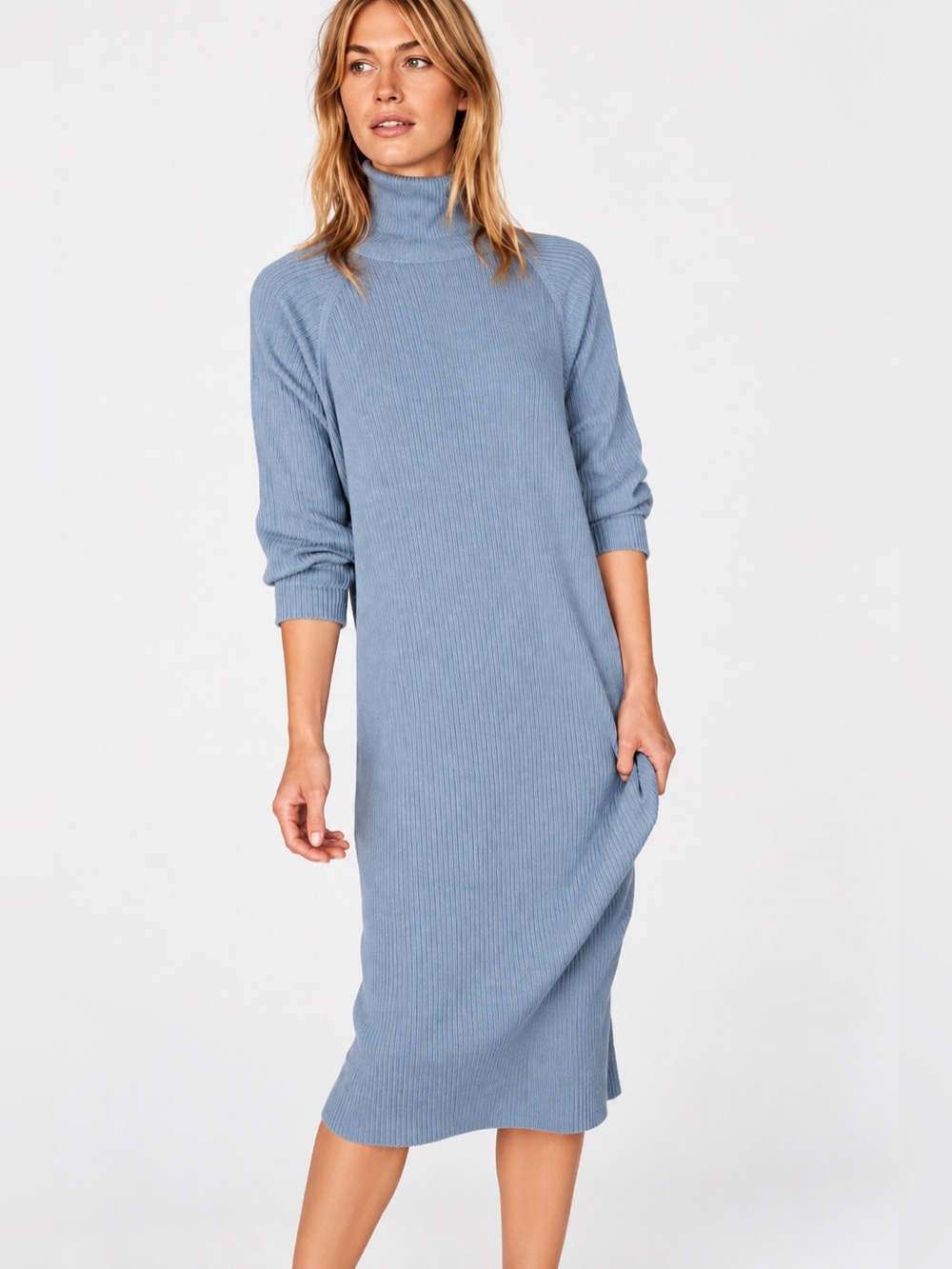 Free People Sz Sm Catalina Midi Sweater Dress